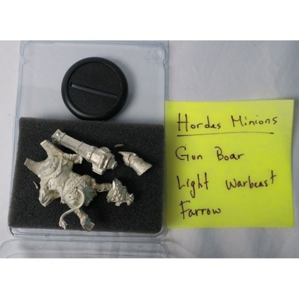 Hordes Minions Gun Boar Light Warbeast Farrow Metal Miniature Privateer Press